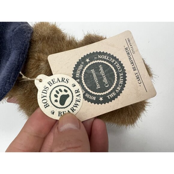 Boyds Plush Vintage CARLY BEARSWORTH Bear, NEW From NWT - Picture 9 of 11